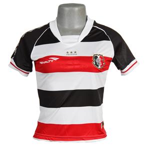 Camisa Santa Cruz Penalty 1 2012 Feminina - Preto/Branco/Vermelho