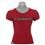 Camiseta Fluminense Braziline Feminina Bless Manga Franzida - Vermelha