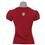Camiseta Fluminense Braziline Feminina Bless Manga Franzida - Vermelha