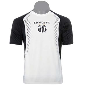 Camiseta Santos Braziline Trop Dry Max - Branca/Preta