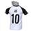 Camiseta Santos Braziline Infantil Trop Dry Max - Branca/Preta
