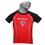 T-Shirt São Paulo Braziline Infantil Trop Dry Max - Vermelha/Preta