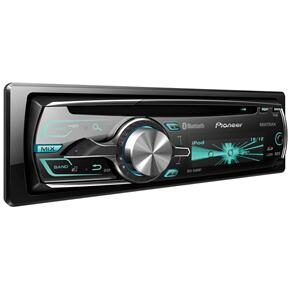 MP3 Automotivo Pionner DEH-648BT Preto c/ Entrada Auxiliar Frontal, Entrada para Cartão SD, Entrada USB Traseira, Rádio AM/FM, Saída RCA e Bluetooth