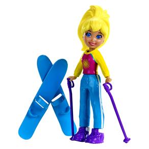 Boneca Polly Pocket Mattel Esquiadora- K7704/X1206