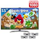 TV 55" Slim LED Smart Interaction 3D Samsung Sé...