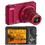 Câmera Digital Nikon Coolpix S9100 Verm c/12.1 MP,Zoom Óptico 18x, LCD 3.0" + Câmera Digital Nikon Coolpix S4100 Preta c/14MP, LCD 3.0"+ Cartão SD 4GB