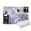 Jogo de Cama Casal Kacyumara Bel 150 Fios - Branco/Cinza + Cobertor Casal Camesa Neo - Pérola