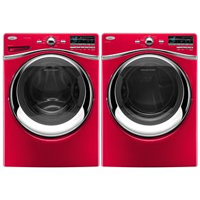 Lavadora de Roupas Brastemp 11 kg Front Load Ative! BNQ11CV-Vermelha - 110V + Secadora de Roupas a Gás Brastemp 17 kg Ative! BSG17BV - Vermelha - 110V