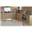 Conjunto de Tapetes Sisal Rayza Morango Para Cozinha - 3 Peças