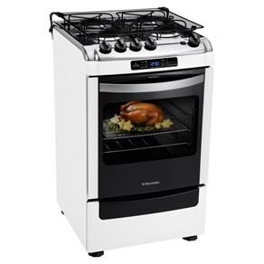 Fogão Electrolux 4 Bocas Chef Timer 52SRB com Trempes Individuais e Timer