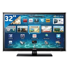 TV 32" LED Samsung Série 4 EH4500 UN32EH4500GXZD com Smart TV, Conversor Digital e Entradas HDMI e USB