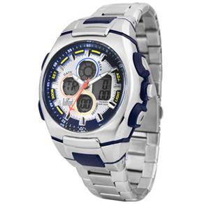 Relógio Masculino Anadigi Dumont SM10589N – Prata