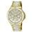 Relógio Feminino Analógico Mondaine Unique Multifunção 94474LPMGDP3 – Dourado/ Branco Cintilante