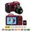 Câmera Digital Nikon Coolpix L810 Vermelha com 16.1MP, Zoom Óptico 26x, LCD 3", Detector de Face, Saída HDMI, Vídeos HD e Fotos em 3D + Cartão de 4GB