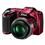Câmera Digital Nikon Coolpix L810 Vermelha com 16.1MP, Zoom Óptico 26x, LCD 3", Detector de Face, Saída HDMI, Vídeos HD e Fotos em 3D + Cartão de 4GB