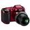 Câmera Digital Nikon Coolpix L810 Vermelha com 16.1MP, Zoom Óptico 26x, LCD 3", Detector de Face, Saída HDMI, Vídeos HD e Fotos em 3D + Cartão de 4GB