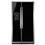 Refrigerador Side by Side GE Glass 23 ZN3FFBFBN com Dispenser de Água e Gelo - 549 L - Preto