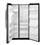 Refrigerador Side by Side GE Glass 23 ZN3FFBFBN com Dispenser de Água e Gelo - 549 L - Preto