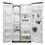 Refrigerador Side by Side GE Europa Inox 23 ZS3FFBFSF com Dispenser de Água e Gelo - 549 L - Inox