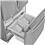 Refrigerador Side by Side GE French Door - 577 L com Dispenser de Água - Inox