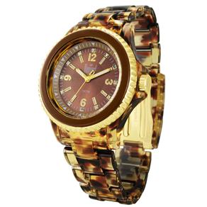 Relógio Feminino Analógico Dumont SP68097R – Marrom/ Dourado