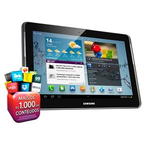 Tablet Samsung Galaxy Tab 2 10.1 P5100 3G com Tela 10.1", 16GB, Processador Dual Core 1.0 GHz, Câmera 3.2MP, Wi-Fi, GPS, Bluetooth e Android 4.0
