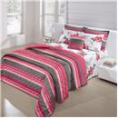Edredom Queen Santista Prata Gaby Pink - 150 Fios