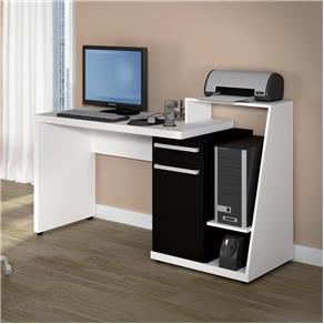 Escrivaninha para computador Kappesberg –  Branco/Preto.