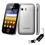 Celular Desbloqueado Claro Samsung Galaxy Y GT-S5360 com Android 2.3, Wi-Fi + Fone de Ouvido + Cartão 2GB + Mini Leitor de Memória Yasin LU-102/203358