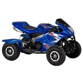 Mini Quadriciclo Track & Bikes Speed Tk 5600 com Motor 2 Tempos e 49CC - Azul