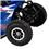 Mini Quadriciclo Track & Bikes Speed Tk 5600 com Motor 2 Tempos e 49CC - Azul