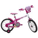 Bicicleta Barbie Caloi Aro 16 - Rosa/Branca