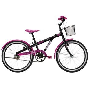 Bicicleta Barbie Caloi Aro 20 - Preto/Rosa