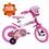 Bicicleta Barbie Caloi Aro 12 - Rosa/Branco