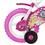 Bicicleta Barbie Caloi Aro 12 - Rosa/Branco