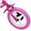 Bicicleta Barbie Caloi Aro 12 - Rosa/Branco