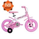 Bicicleta Cecizinha Caloi Aro 12 - Branca/Rosa