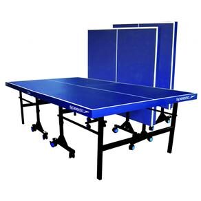 Mesa para Tênis de Mesa Oficial Speedo em MDP com 25mm Dobrável com Rodízio - Azul