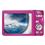 Câmera Digital Fujifilm Finepix JX580 Rosa com LCD 3.0", 16MP, Zoom Óptico 5x, Vídeo em HD, Detector de Face e Sorriso + Cartão de 4GB