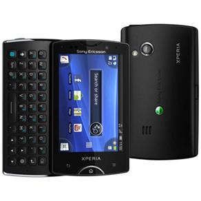 Celular Desbloqueado Claro Sony Ericsson Xperia™ Mini Pro Preto c/ Câmera 5.0MP, Rádio FM, MP3, Bluetooth, Wi-Fi, Fone de Ouvido e Cartão 2GB
