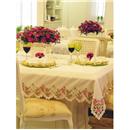Toalha de Mesa Redonda Mehndi Verbena 80cm - Br...
