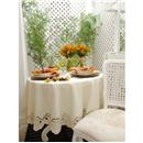 Toalha de Mesa Redonda Mehndi Baviera 80 cm - O...