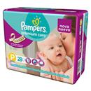 Fralda Pampers Premium Care Noite e dia Com 28 ...