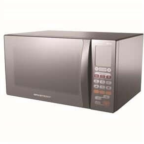 Forno de micro-ondas Brastemp BMT45 Ative! com Grill e Smart Food - 30 L - Inox