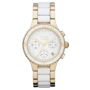 Relógio Feminino Analógico DKNY GNY8503Z – Branco/ Dourado 
