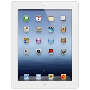 iPad 3 Apple Wi-Fi + Celular* MD328BR/A com 16GB, Bluetooth 4.0, Câmera HD 5MP, Acelerômetro, Bússola Digital, Tela 9.7" e iOS 5.1 - Branco