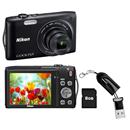 Câmera Digital Nikon CoolPix S3300 Preta c/ LCD...