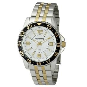 Relógio Masculino Analógico Mondaine 78150GPMBBA1 - Cromado/Dourado