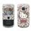 Cel Desbloq Claro Nokia C3 Grafite c/ Câmera 2MP, QWERTY, Wi-Fi, MP3, Bluetooth, Fone de Ouvido e Cartão 2GB c/ Adesivo Leopard Hearts