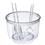 Batedeira Arno Inclinata Collection SX55 com Tigela Transparente - Branca/Vermelha